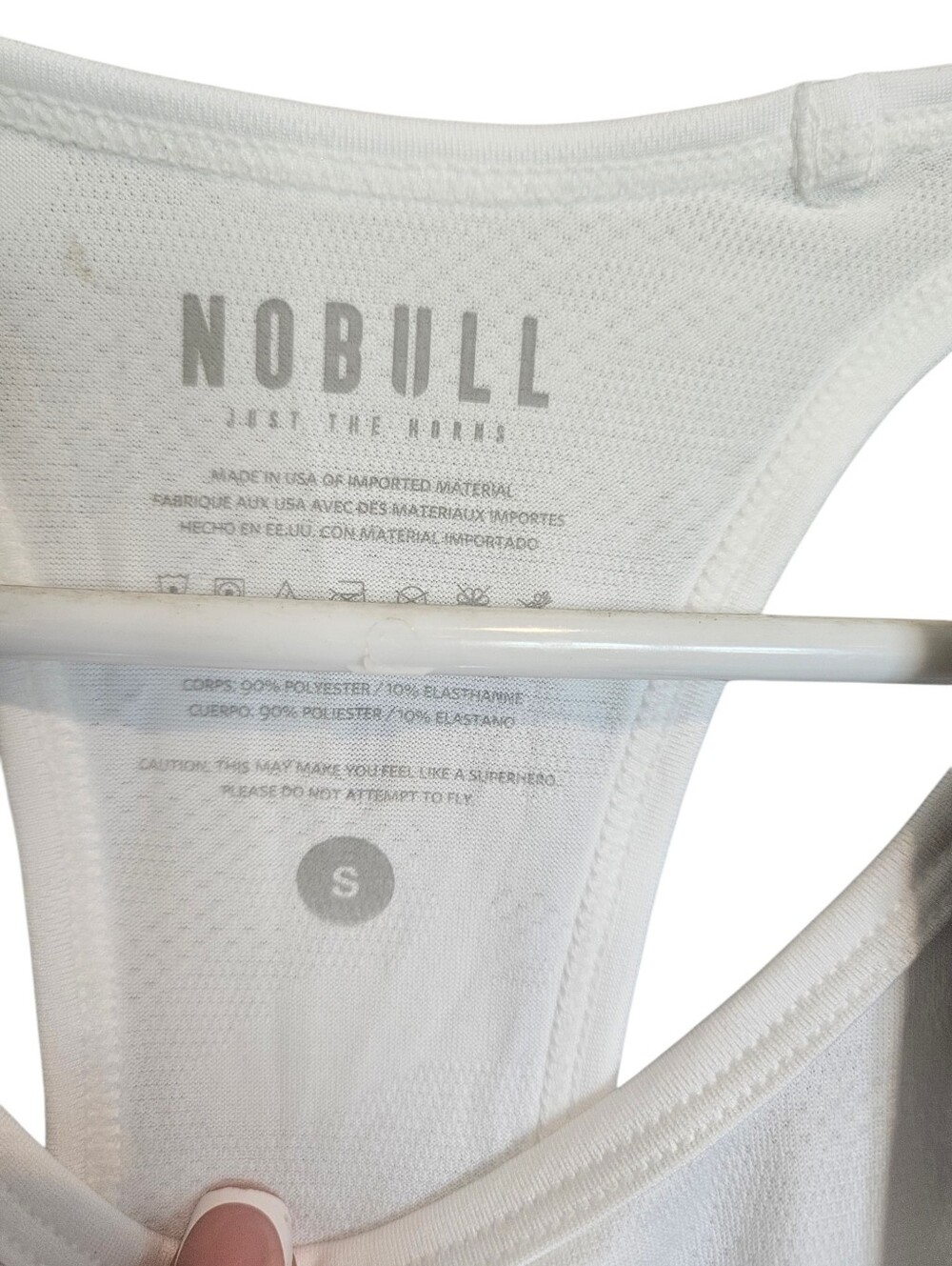 NOBULL Women's Racerback Performance Tank White Size Small NWT - Picture 5 of 6
